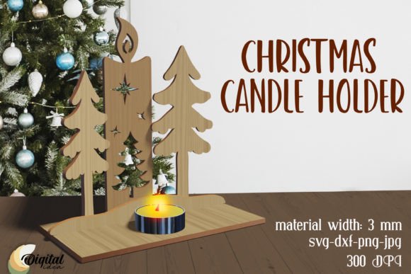 3D Christmas Candle Holders Laser Cut Review
