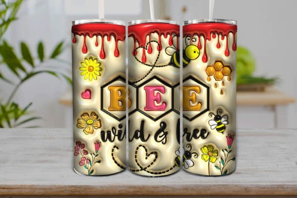 3d Inflated Bee Wild and Free Tumbler Graphics Review