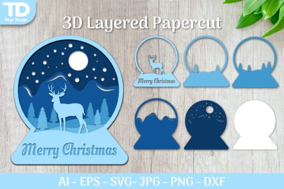 3D Shadow Box Christmas Layered Papercut SVG Review