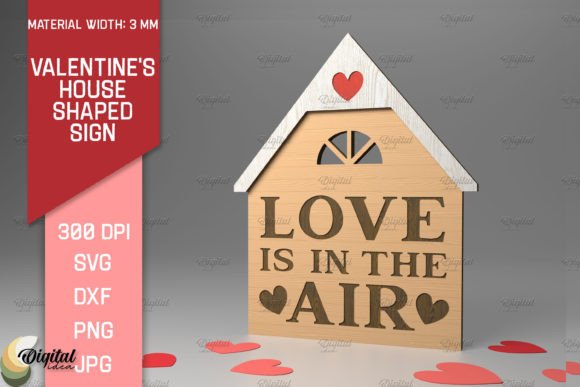 3D Valentine House Sign: Laser Cutting Review
