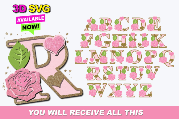 Alphabet 3D SVG Rose: Laser Cutting & Signs Review