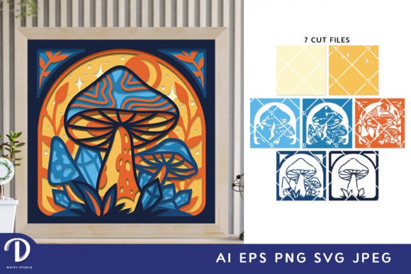 Celestial Mushroom 3D Shadow Box SVG Review