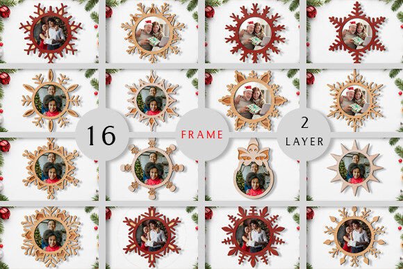 Christmas 3d Photo Frame Laser Cut Svg Review