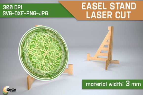 Easel Stand Laser Cut: 3D Design SVG for Stands