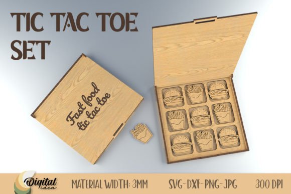 Laser Tic Tac Toe Graphics for Laser Engraving
