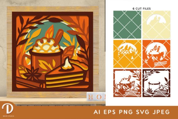 Pumpkin Spice 3D Shadow Box SVG Review