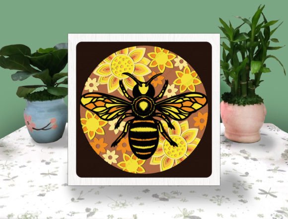 Review: BEE SUNFLOWER 3D Box Paper Svg for Crafters