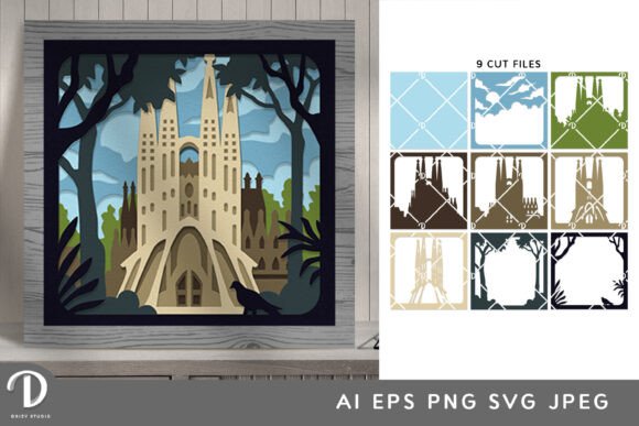 Sagrada Familia 3D Shadow Paper Cut Review