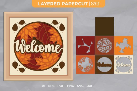 Welcome Autumn 3D Shadow Box SVG Review